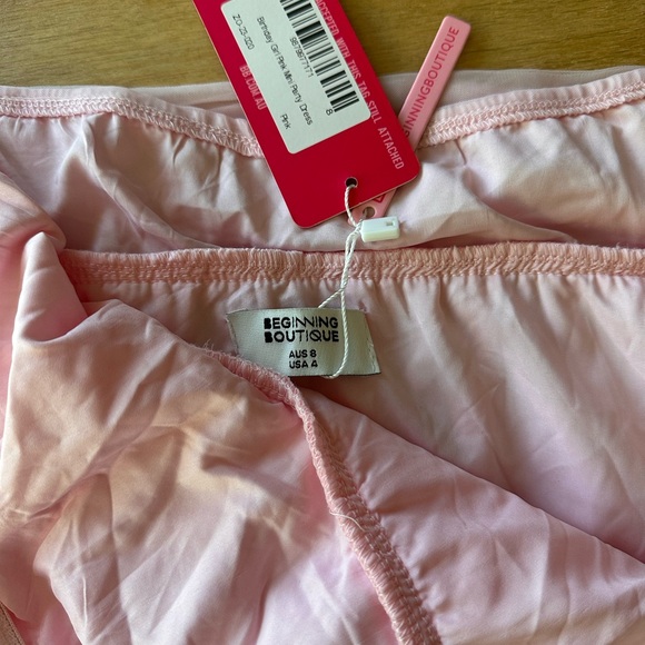 NWT Strapless Pink Ruffle Dress - Picture 7 of 7